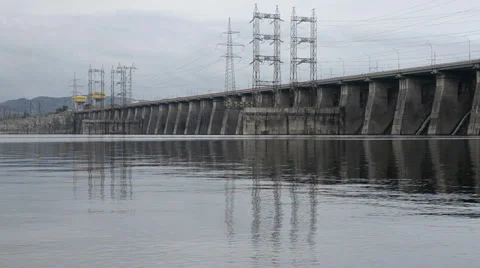 Hydroelectric power station Stock-Footage 51439937