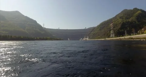 Hydroelectric Power Station Stock Footage 68250010