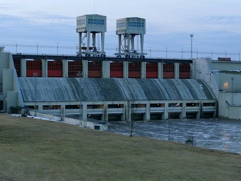 Hydroelectric power station Video stock 73497013