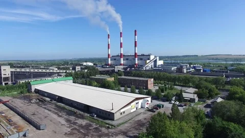 Hydroelectric power station Stock Footage 73877738