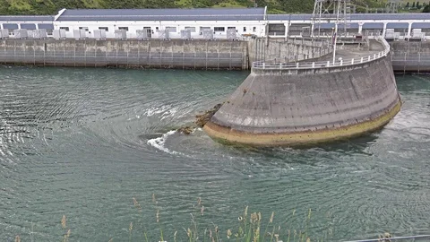 Hydroelectric power station Video stock 113706121