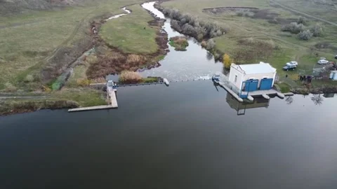 Hydroelectric power station Video stock 226822899