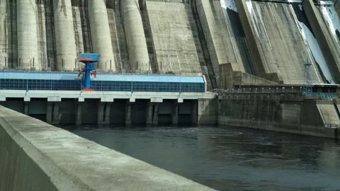 Hydroelectric power station Video stock 295945734