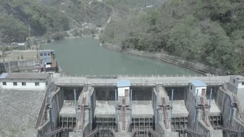 Hydroelectric Projects in the Himalayan Range Video stock 274469593