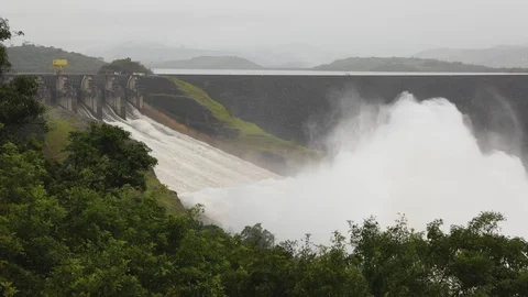 Hydroeletric Spillway Video stock 91113239