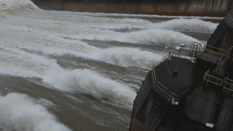 Hydroeletric Spillway3 库存影片 91113329