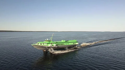 Hydrofoil ship Video stock 156842586