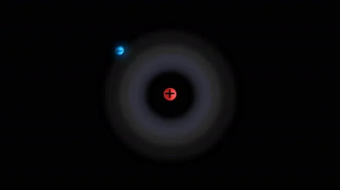 Hydrogen Atom Stock Footage 58951224