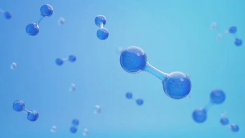 Hydrogen atom fuse cells Video stock 238766425