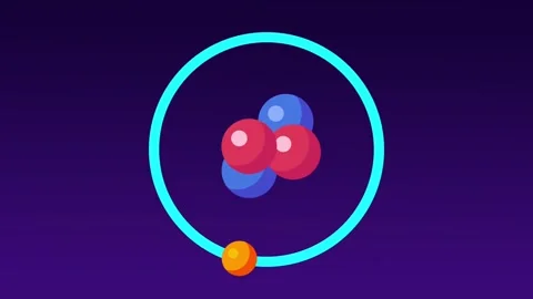 Hydrogen Atom Structure Stock Footage 333116210