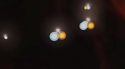 Hydrogen atom，signal Video stock 53835442