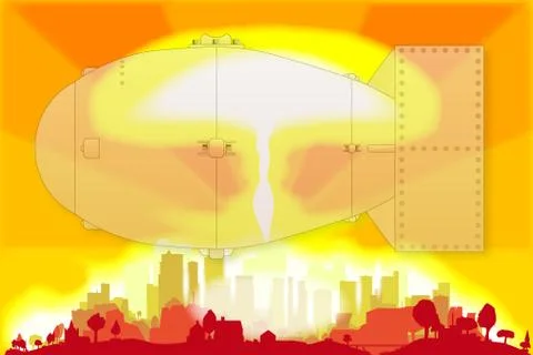 Hydrogen Bomb Blast Stock Illustration