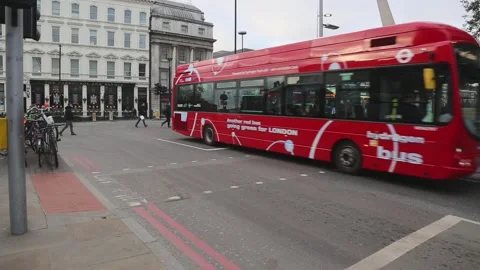 Hydrogen Bus London Video stock 138895491