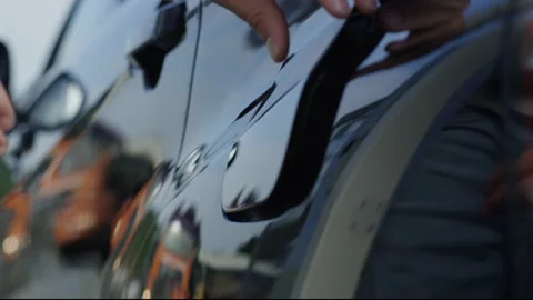 Hydrogen car is being refueled at hydrogen gas station Stock Footage 132728986