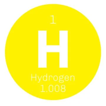 Hydrogen chemical element イラスト素材