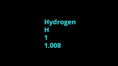 Hydrogen, chemical element of the periodic table graphic animation on a bla.. 스톡 동영상 331871357