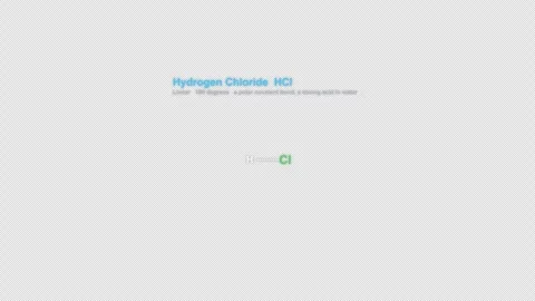 Hydrogen Chloride HCl Lewis Structure Animation Labeled Alpha 4K 動画素材 339310712