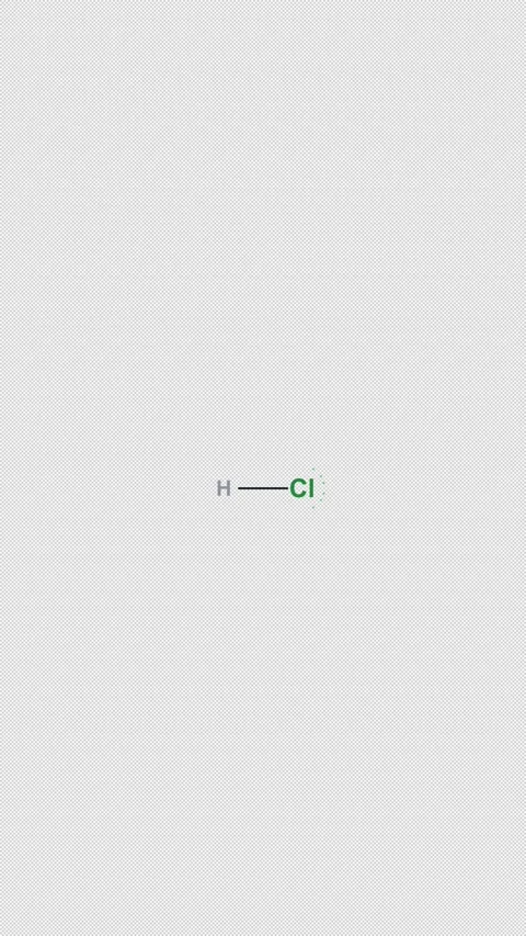 Hydrogen Chloride HCl Lewis Structure Clean No Text Alpha 4K Vertical 9x16 Light Vídeos de archivo 339506511