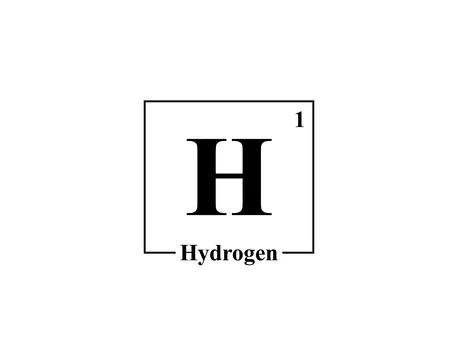 Hydrogen icon vector. 1 H Hydrogen Stock Illustration