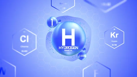 Hydrogen Periodic Element Cell Stock Footage 314260372