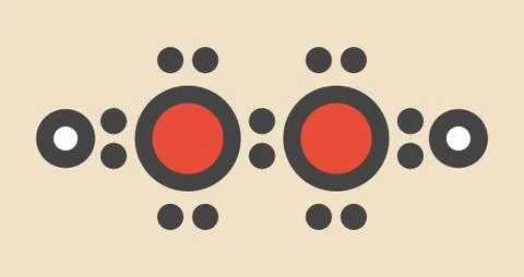 Hydrogen peroxide molecule Stock Illustration