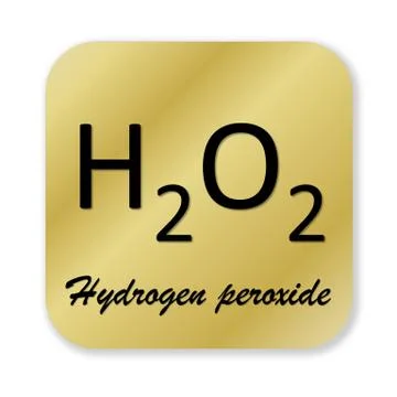 Hydrogen peroxide symbol Stock Illustration