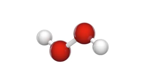 Hydrogen peroxide(H2O2). Seamless loop. Stock Footage 152513884