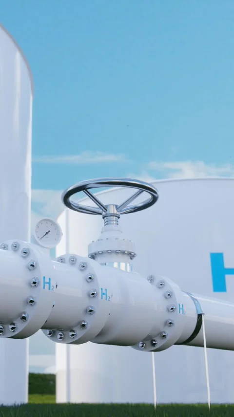 Hydrogen pipeline Stock Footage 285445879