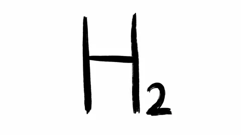 Hydrogen skeletal structure and organic chemistry formula in scribble style set Video stock 269767689