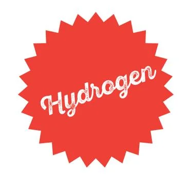 Hydrogen stamp on white イラスト素材