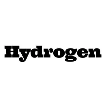 Hydrogen stamp on white Stock Illustration