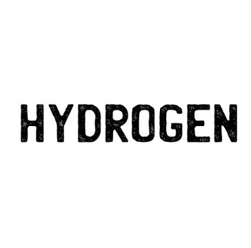 Hydrogen stamp on white イラスト素材