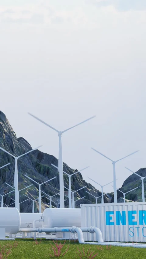 Hydrogen storage tanks Stock-Footage 278051123