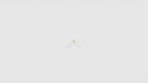 Hydrogen Sulfide H2S Lewis Structure Animation Clean No Text Alpha 4K Vídeos de archivo 339310567