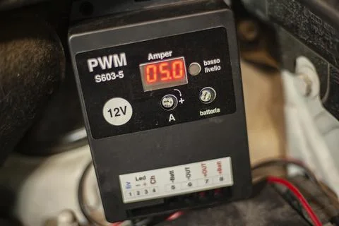 Hydrogen system control unit in the car engine Stock Photos