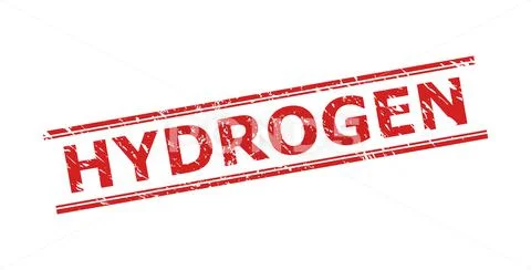 HYDROGEN Watermark with Corroded Surface and Double Parallel Lines ...
