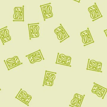 Hydrogeological model hydrogeologist line vector seamless pattern 스톡 일러스트