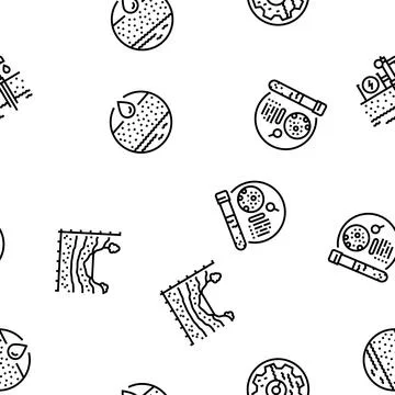 Hydrogeologist industrial seamless pattern vector Stockillustratie