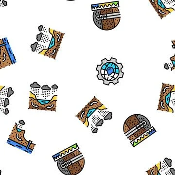 Hydrogeologist industrial seamless pattern vector Stockillustratie