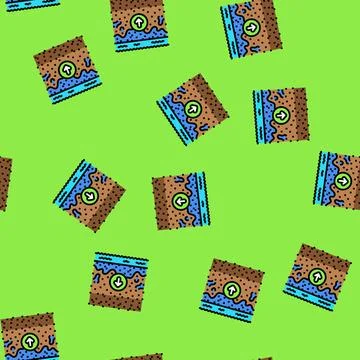 Hydrology research hydrogeologist vector seamless pattern Stock Illustration