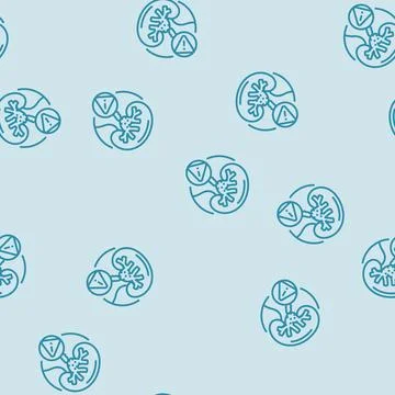 Hydronephrosis urology line seamless pattern Stock Illustration