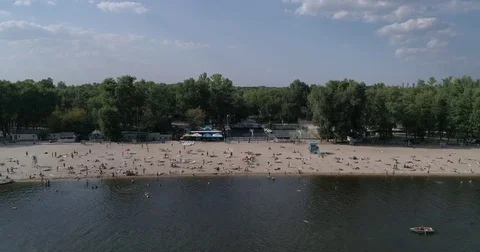 Hydropark beach Stock Footage 79362695