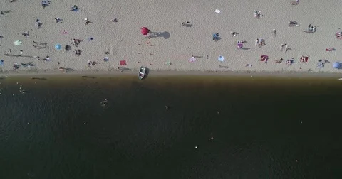 Hydropark beach Stock Footage 79363063