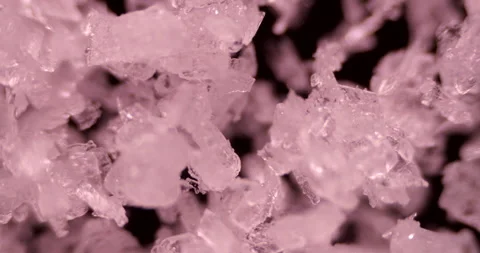 Hydroperite Crystals: Urea Peroxide Complex Under Microscope Stock Footage 303635606