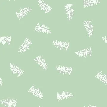 Hydrophilia polyspermy line seamless pattern Stock Illustration