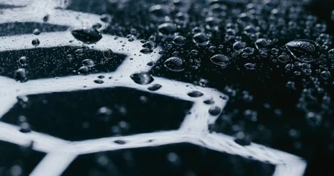 Hydrophobic Coating in Action Stock Footage 293922598