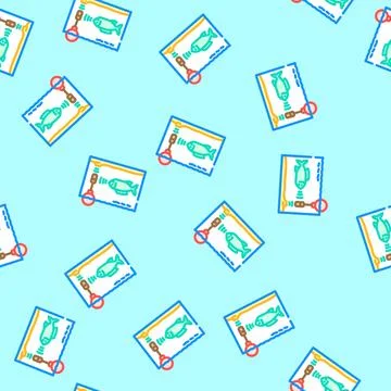 Hydrophone world ocean vector seamless pattern イラスト素材