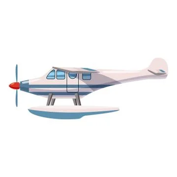 Hydroplane icon, cartoon style Stock Illustration