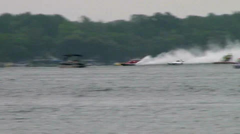 Hydroplane race  Video stock 3293119