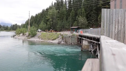 Hydroplant processing water Stock Footage 112365896